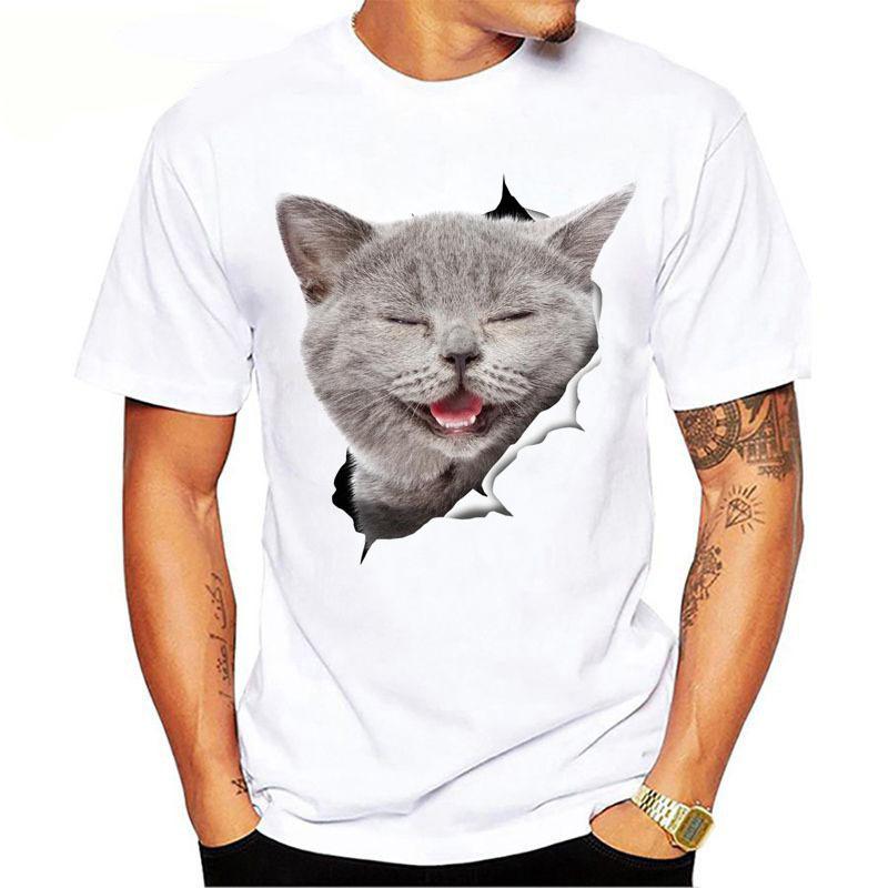

Unisexs 3D Cat Print Tshirt Oversized T Shirt Unisex and Womens Animal Print Tshirts S
