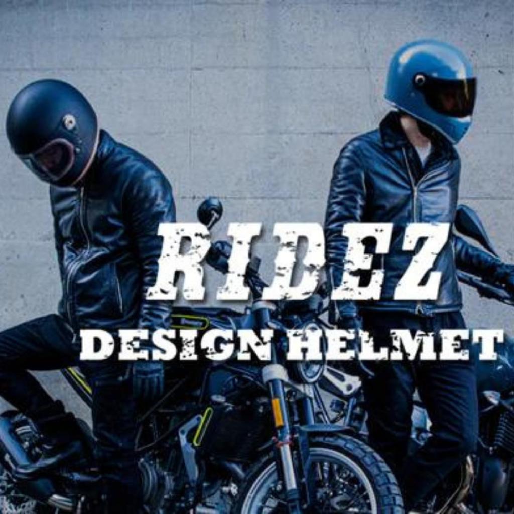 RIDEZ XX Full Face Matte Size L with Standard Clear Streamlined Design Helmet, Black, (Under 59-60cm), Motorcycle, Shield, Neo-Classic