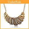 Exaggerated Alloy Necklace With Electroplated Finish For Womens Fashion Accessories