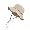 Wide Brim UV Protective Hat With Ponytail Hole Portable Design Men Women Outdoor Adventures