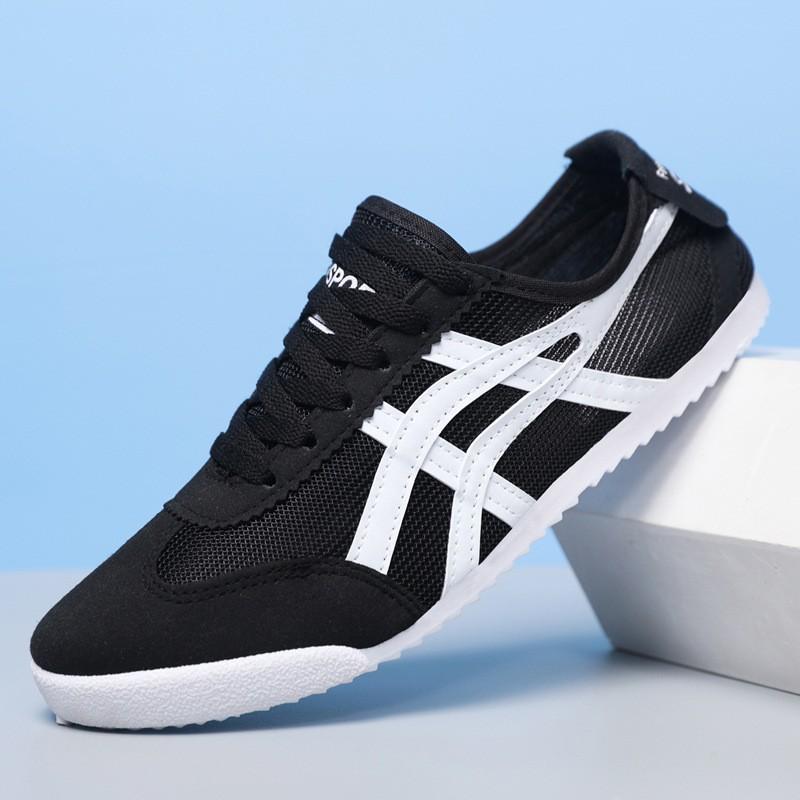 Freizeitschuhe Frühling 2025 neu Mesh atmungsaktiv Forrest Gump Schuhe Low-Top Schnür-Sneaker Damenschuhe