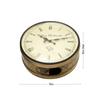 Metal Railway Clock Station Clock Vintage Clock (Analog, 20x20 Cm, Gold