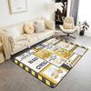 Karate Silhouette Print Area Rug, Red Background Non-Slip Floor Mat for Living Room Bedroom, Sports Home Decor Carpet