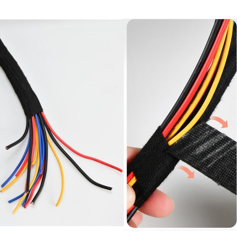 Wire Harness Automotive Cloth Tape Self-Adhesive Felt Cloth Electrical Tape Heat Resistant Harness Tape Easy to Use