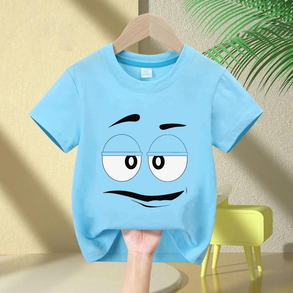 Summer Innovative Chocolate Bean Childrens Printed Tshirt Fun 100 Cotton Casual and Fashionable