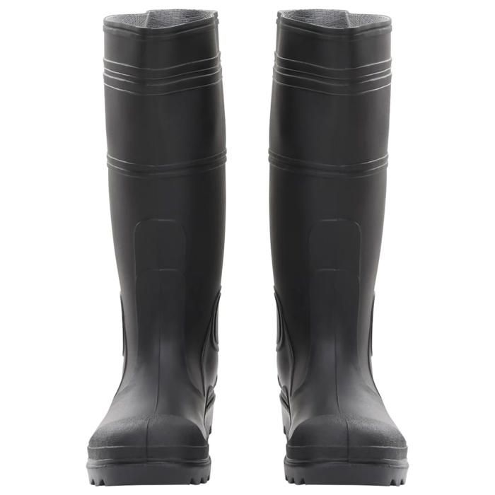 VidaXL Bottes de pluie noir taille 38-46 PVC