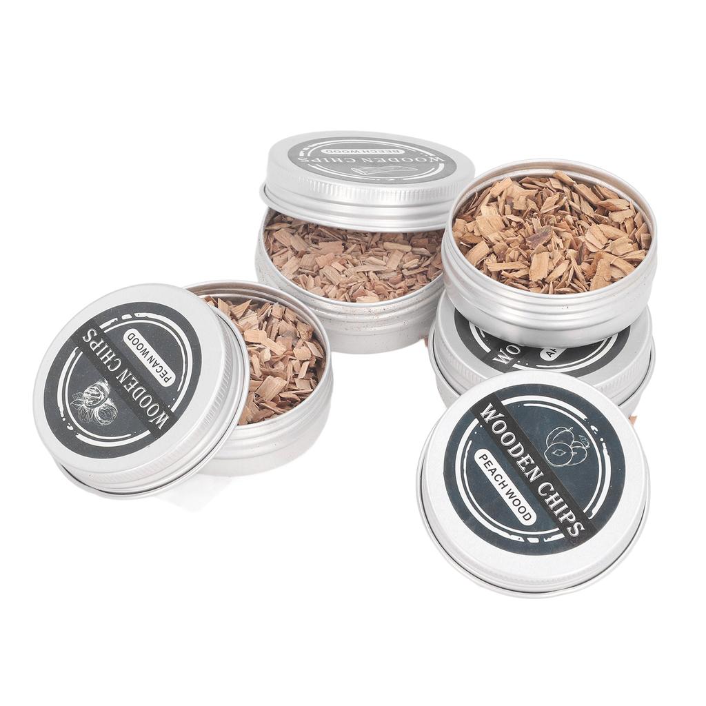 Smoking Wood Chips for Cocktail Smoker 4 Flavors Natural Wood Chips Including Walnut Oak Peach