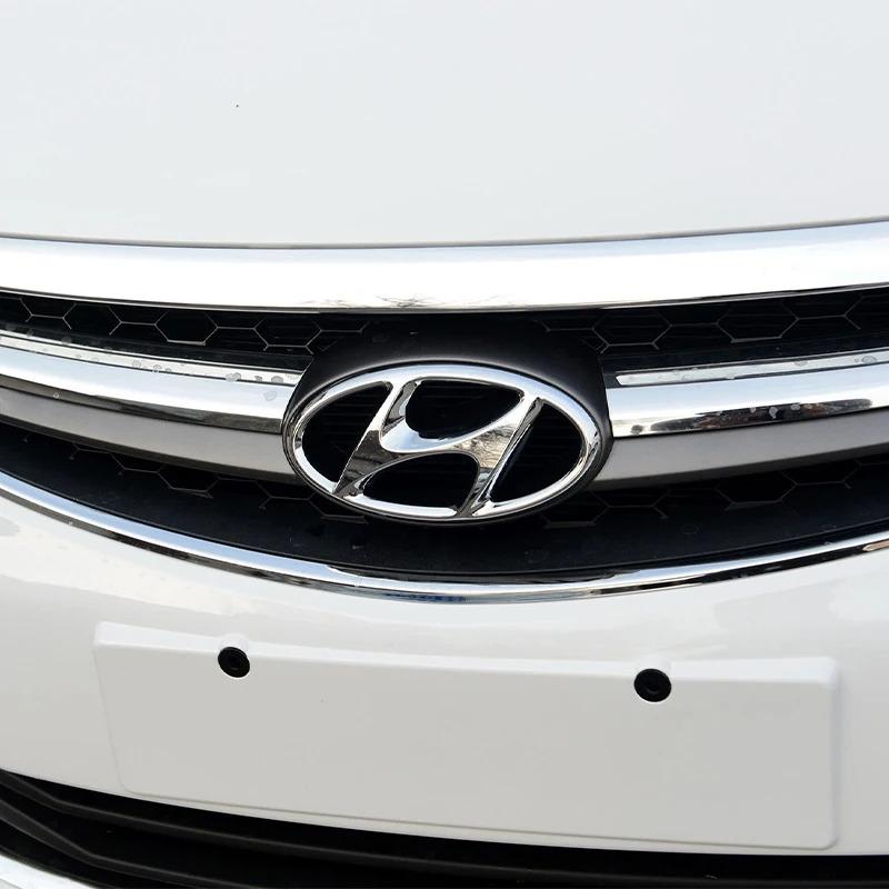 3D ABS Car Front Grille Trunk Logo Sticker Trunk Logo For Hyundai I10 Elantra Getz Sonata XG Terracan Coupe Trajet Matrix Emblem XX1
