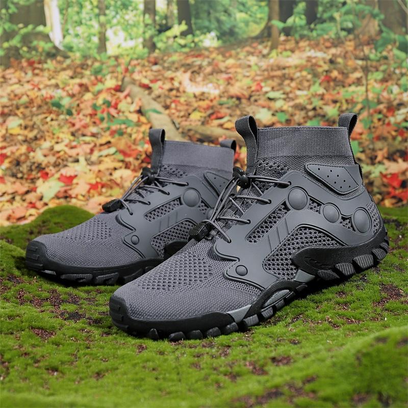 Hiking Boots Men Outdoor Mountain Casual Non-Slip High Quality Sports Shoes Anti-wear Hunting Male Footwear Sneakers
