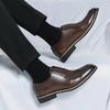 Fashion Men Retro Formal Shoes PU European Style Lace Up Business Office High-quality Derby Shoes Gentlemen Social Shoes Size 38-45