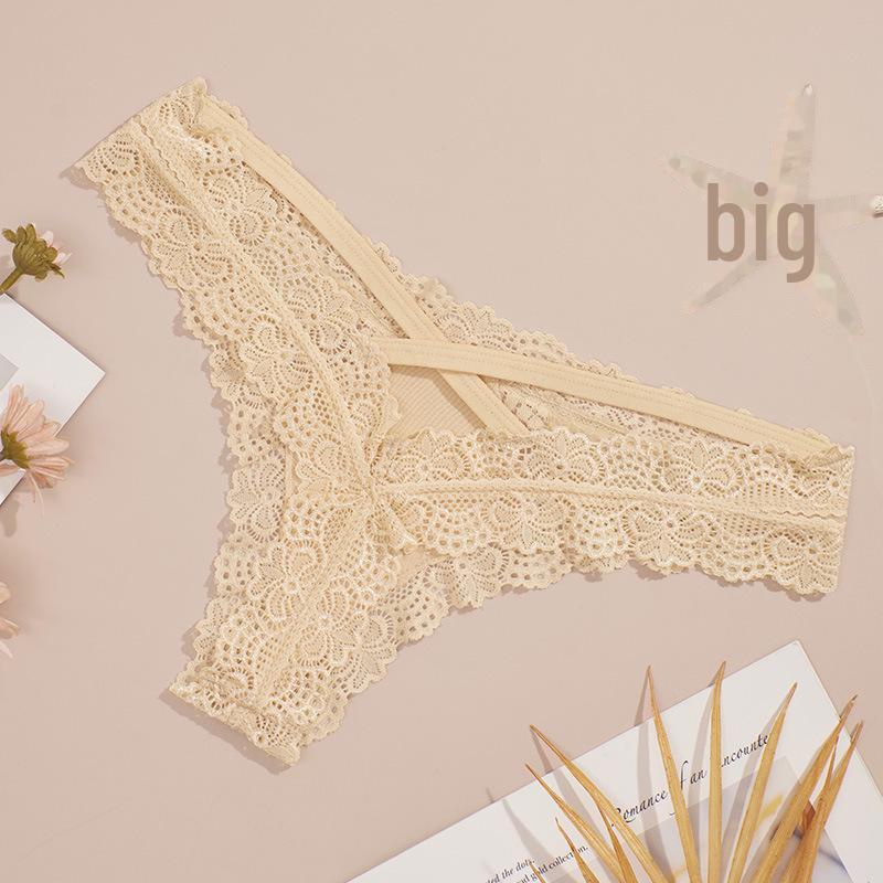 

Сексуальные кружевные стринги с низкой талией в европейском и американском стиле для женщин S (80-100 jin)