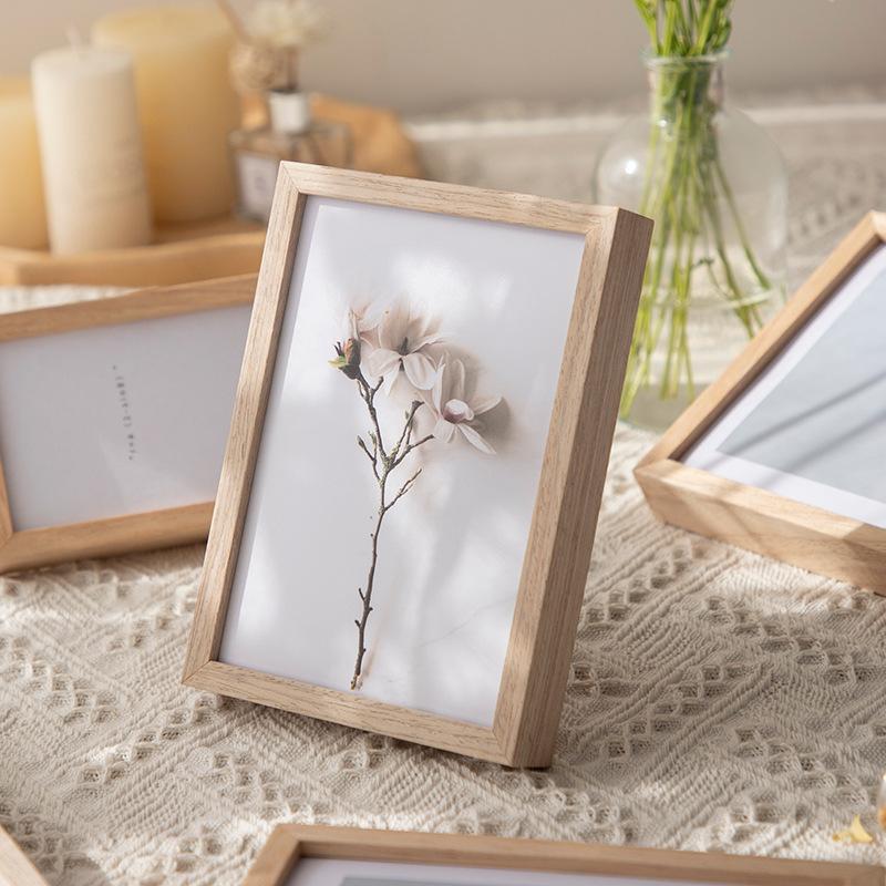 Three-dimensional Frame Desktop Ornament Simple Creative Photo Frame for Table Solid Wood Picture Frame