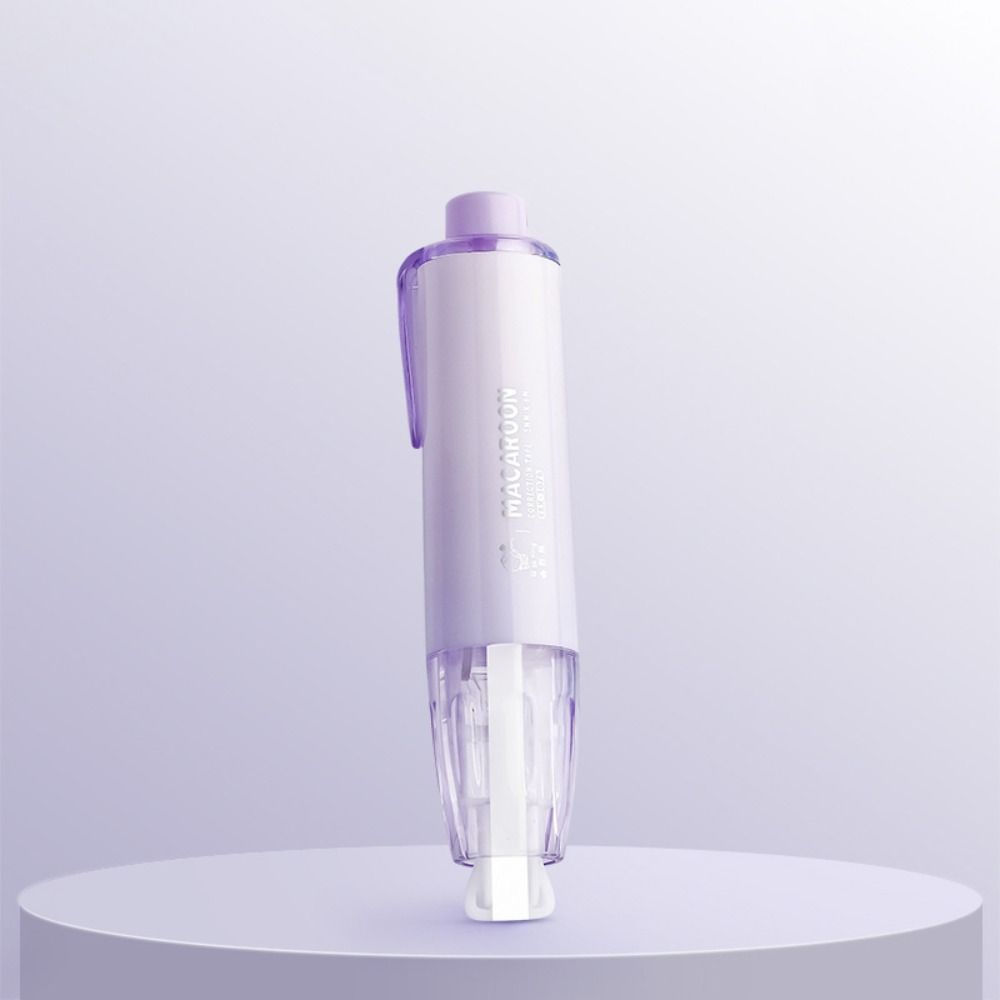 Candy Color Press Replaceable Core Correction Tape Charming Pen Shape Corrector Students Altered Tools School Office Supplies