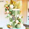 31 Stück Böhmische Kuchendekoration Gold Nude Grün Kuchenkugeln für Hochzeiten Geburtstagsfeier Dekoration
