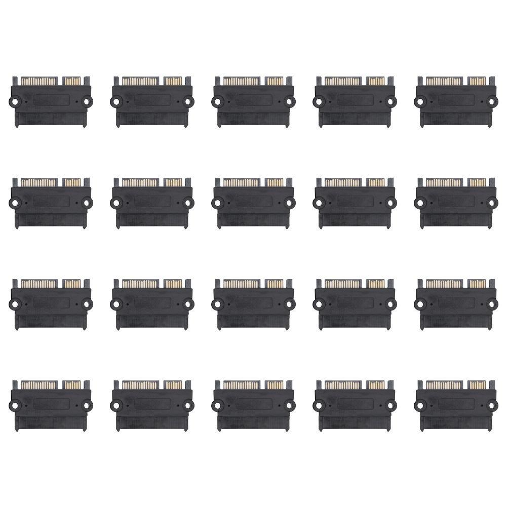 1-20pcs 22Pin 7+15 Male To Female Converter Head SATA Male To Female Straight Head SATA To SATA Converter SATA To SATA Adapter
