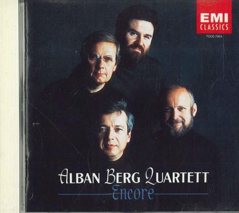 

CD ALBAN BERG QUARTETT - Encore TOCE7964PROMO EMI Japan Classical Used