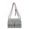 Bag Women's Bag 2025 New Fashion Textured Shoulder Crossbody Bag Rhombus Chain Simple Versatile Small Square Bag