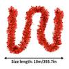 Woolen Twisted Flower Wreath Christmas Tree Party Decoration Christmas Silver Metal Wire Solid Color Decorative Strip