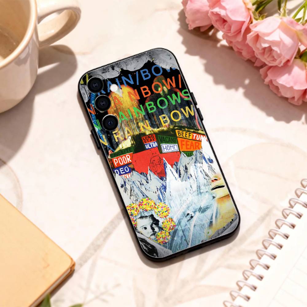 R-Radiohead In Rainbows phone Case For Samsung Galaxy A73,A72,A71,A70,A53,A52,A51,Others Soft Black Shell