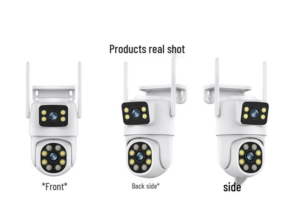 Tuya Smart Waterproof Dual-Lens Camera with Night Vision & Bluetooth Pairing.