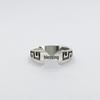 Anillo para Hombre Yintai Fei con Patrón de Lazo Ajustable y Carácter Fu Estilo Étnico Retro