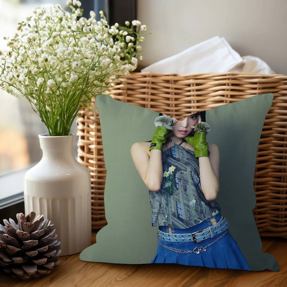 Певица Чхве Йена Подушка Аниме Подушка Диван Кровать Наволочка Подушка 45х45 см Мода 12x12Inch