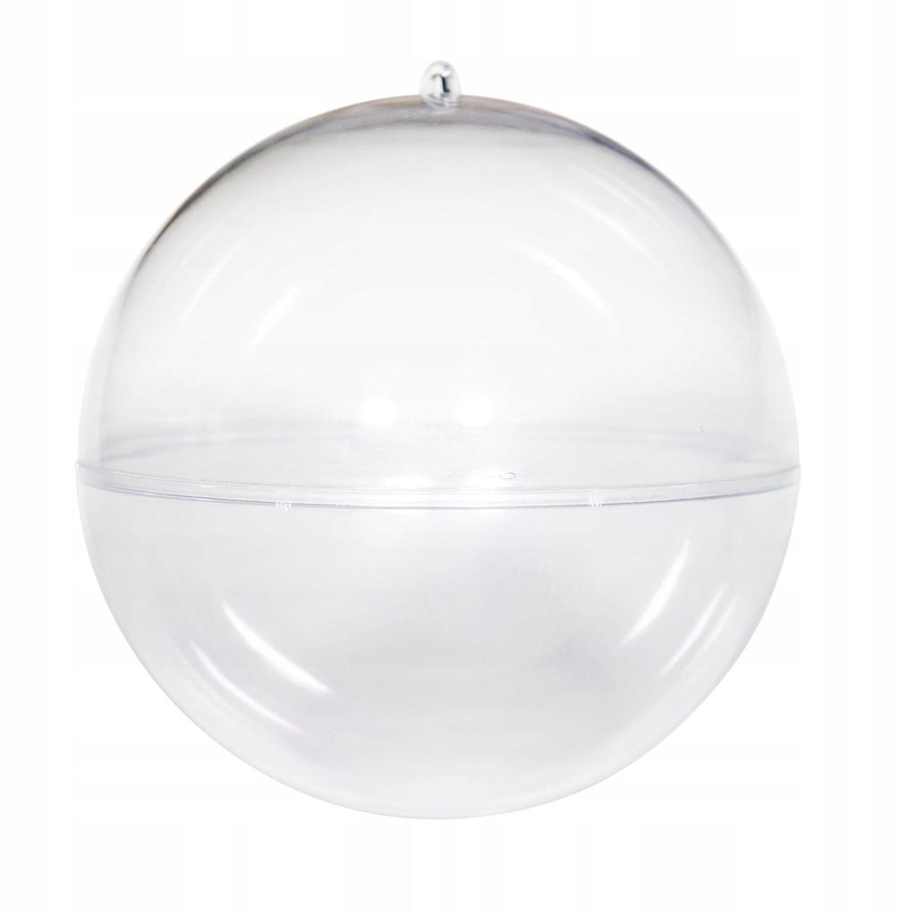 Acrylic Bauble Closed From the Top, 5 Pieces, 12cm