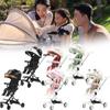 Wheeled Four Collapsible Baby Stroller Lightweight Foldable Seat Convertible