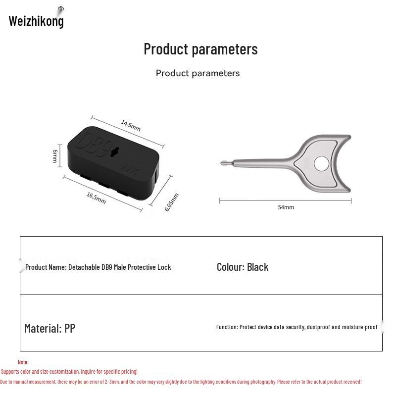 Universal DB9 & VGA Port Security Locks Kit