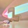 Angel Eyes Projection Night Light, 2024 New Colorful Crystal Lamp Sunset Table Lamp, Rainbow Decorative Atmosphere Light for Bedroom Living Room