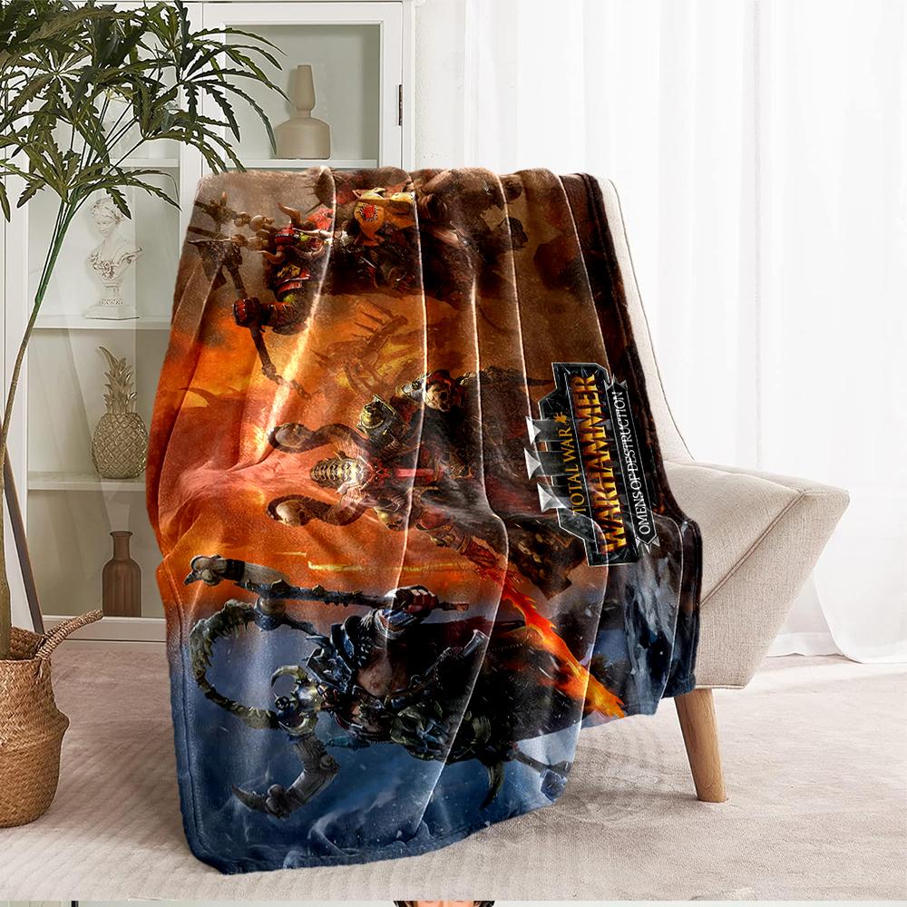 Total War Theme Printed Blanket - Perfect for Couch, Bed, Travel & Outdoor Use | Machine Washable, Cozy & Durable.