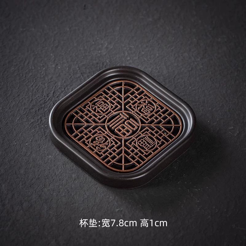 Kung Fu Tea Coaster Heat Insulation Chinese Style Anti-scalding Tea Holder Household Storage Tea Cup Holder Mat Tray Accessories