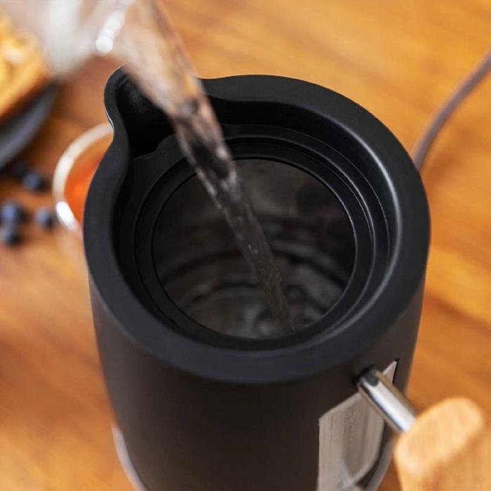 Bouilloire - Cecotec - ThermoSense 400 Black Woody - 1,7 L - 3000 W - Sans BPA