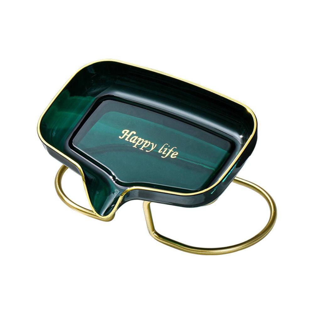 

2 шт. Квадратная мыльница с подставкой Самодренирующийся держатель мыльницы Не перфорированный держатель мыла Ванная комната