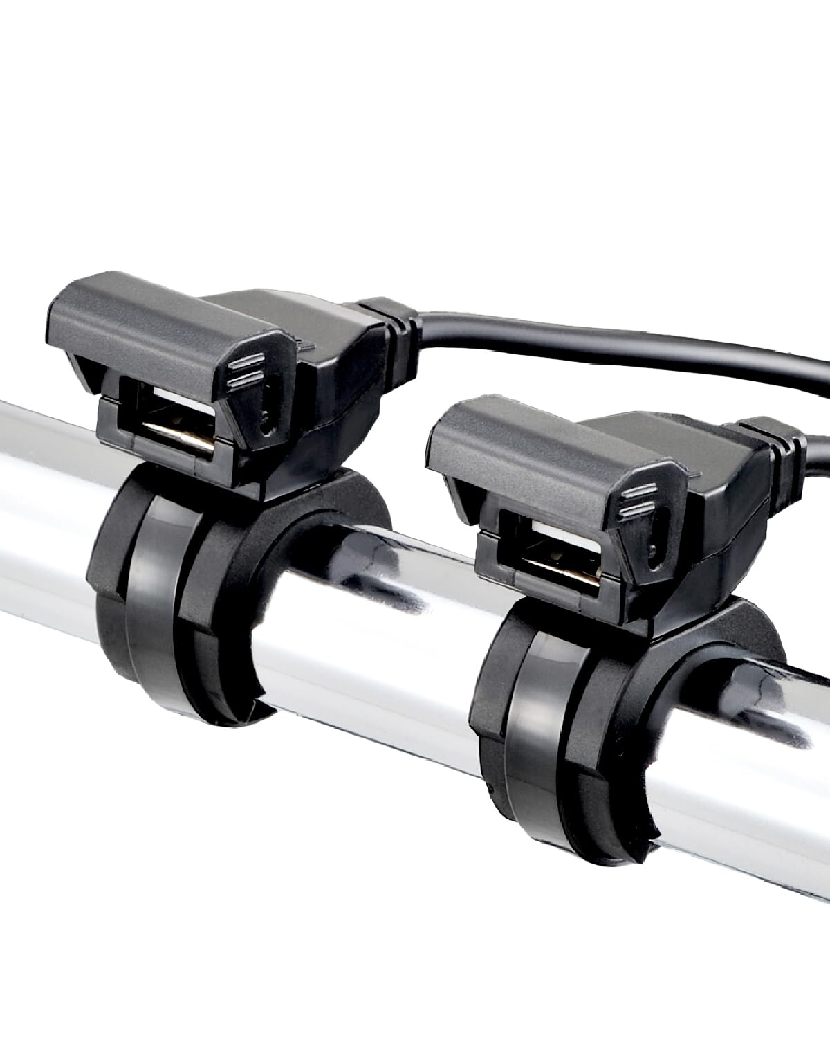 

Daytona Мотоциклетное USB-питание, совместимое с 93040, водонепроницаемое, USB-A, 10,5 Вт, iPhone/Android, всегда включено, 2 порта, чёрный