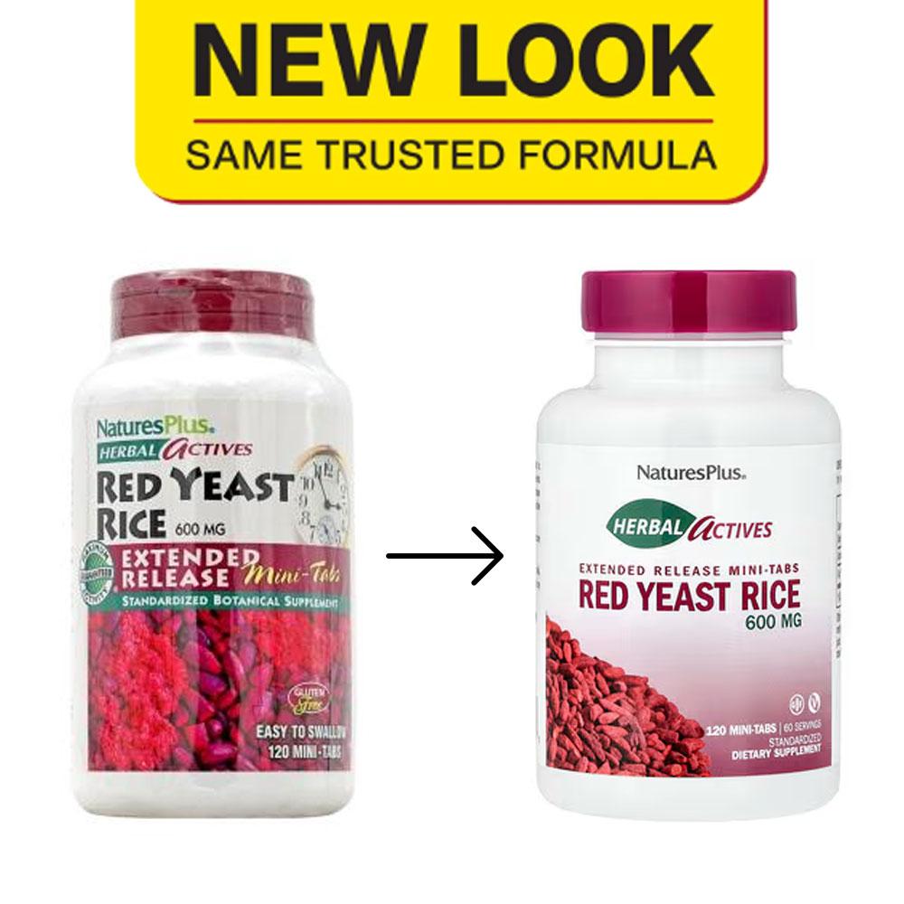 Herbal Actives Red Yeast Rice 600 mg Extended Release, 120 Mini-Tabs