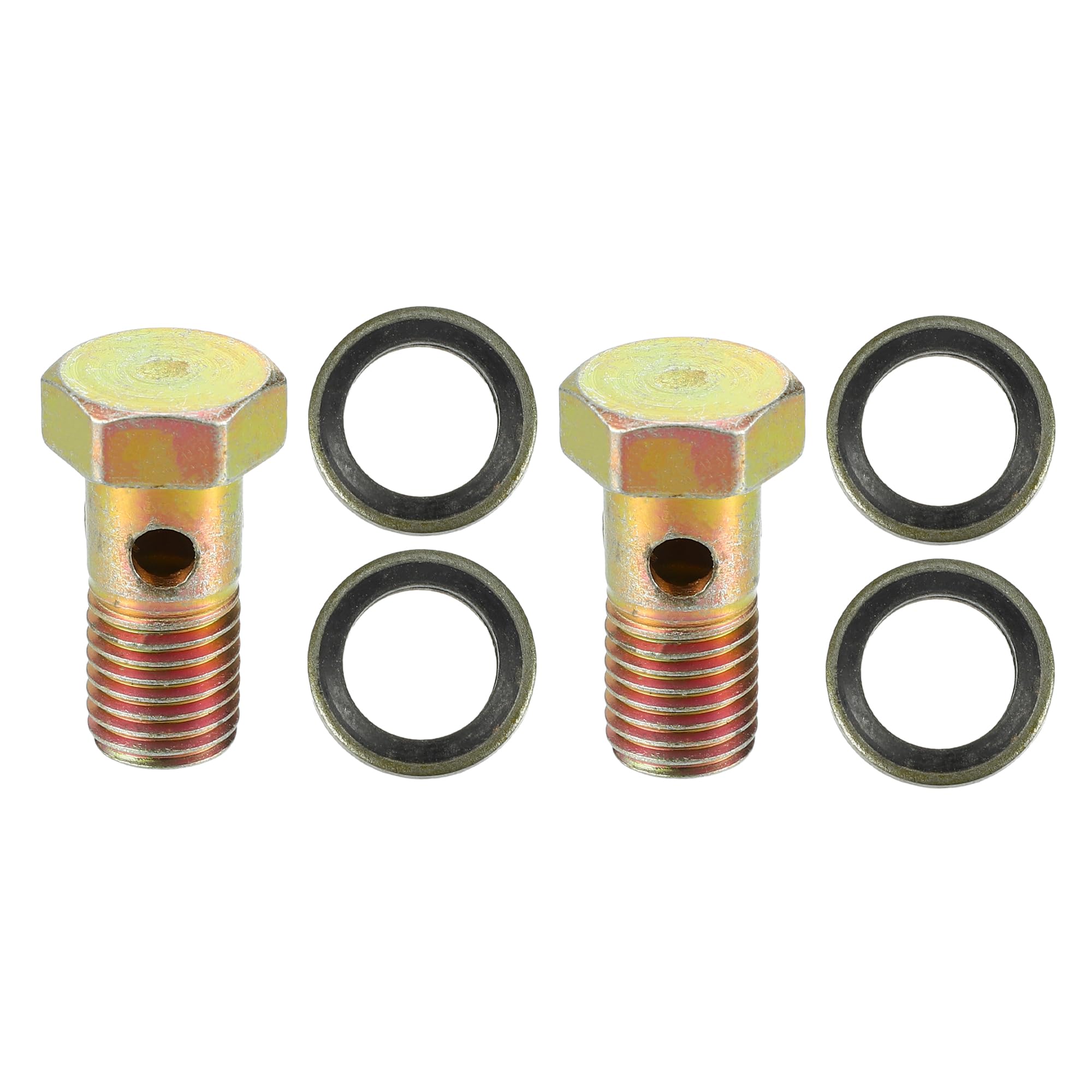 

ACROPIX Universal Motorcycle 3 Hole Hollow Bolt Screw and Washer M10*1.25*26