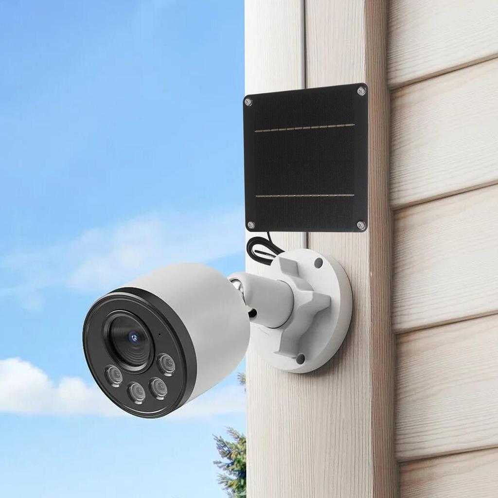 Solar Panels 24W 12V String Lights Solar Panel Waterproof With 5521 DC Port For Security Cameras Backyard Patio Lamp Camping