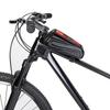 Bike Frame Bag for Riding EVA Hardshell Top Tube Bike Bag with Rainproof Flip Cover and Reflective