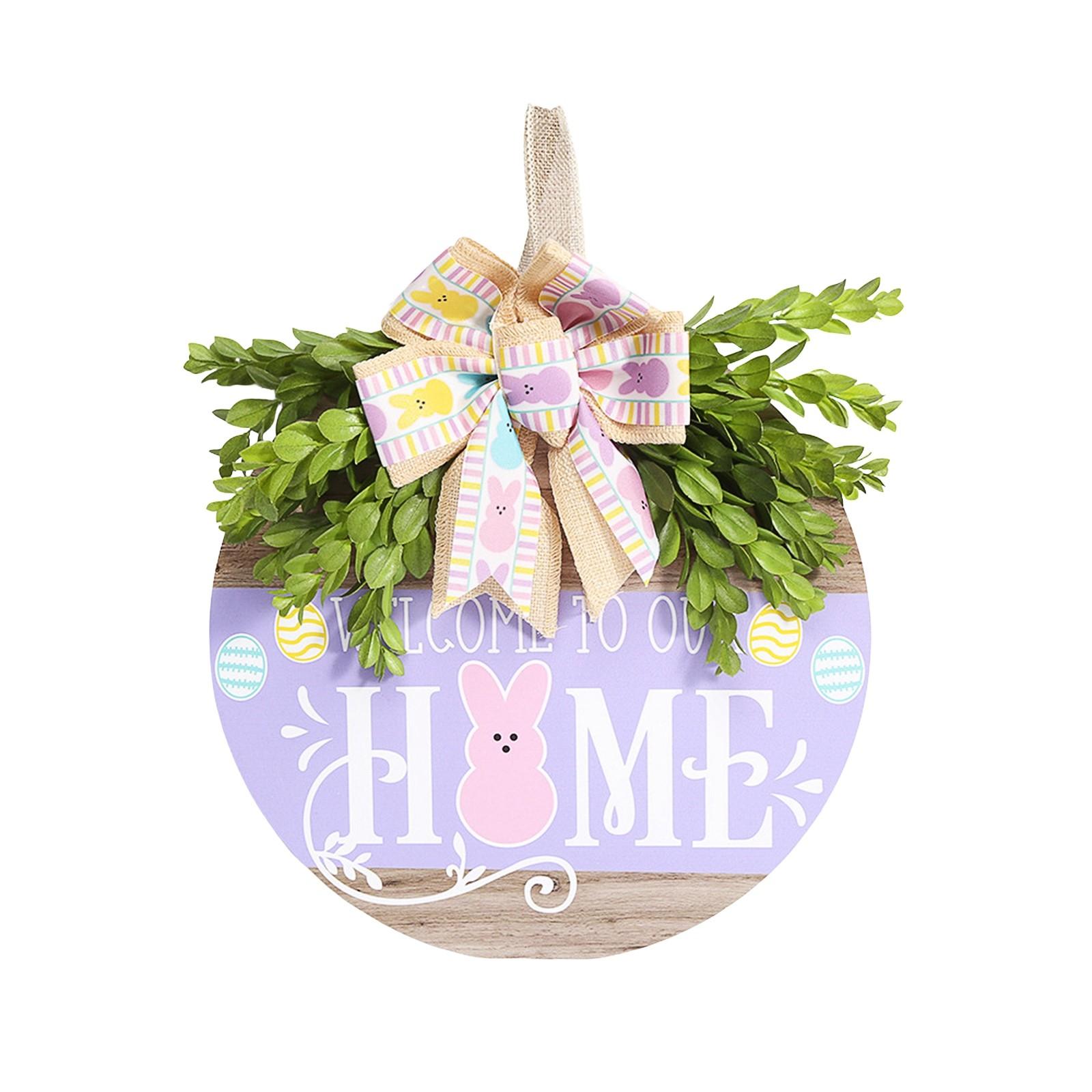 

Easter Circular Hanging Home Decoration Simulation Flower One Size
