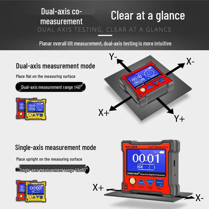 Jingyan DXL360S High-Precision Digital Inclinometer
