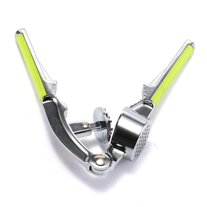 Garlic Press Crusher Ginger Squeezer Vegetables Masher Stainless Steel Handheld Ginger Mincer Kitchen Cooking Tools