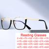 High Quality Double Bridge Reading Glasses For Men Alloy Frame Anti Blue Light Presbyopic Eyewear Fashion