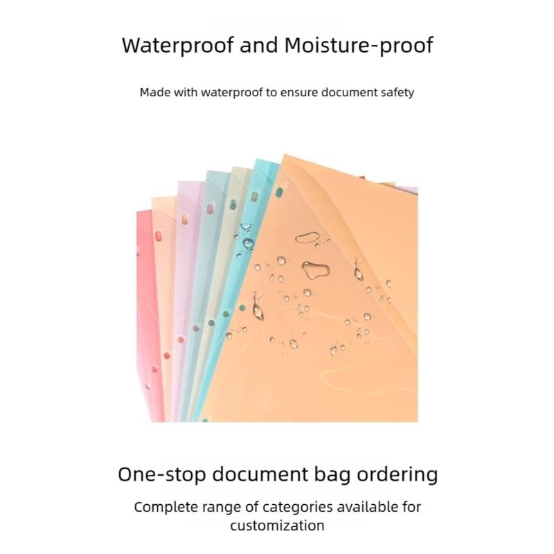 Colorful Binder Dividers 3 Holes Designs Sturdy PP for Notebook Journals Daily Organization