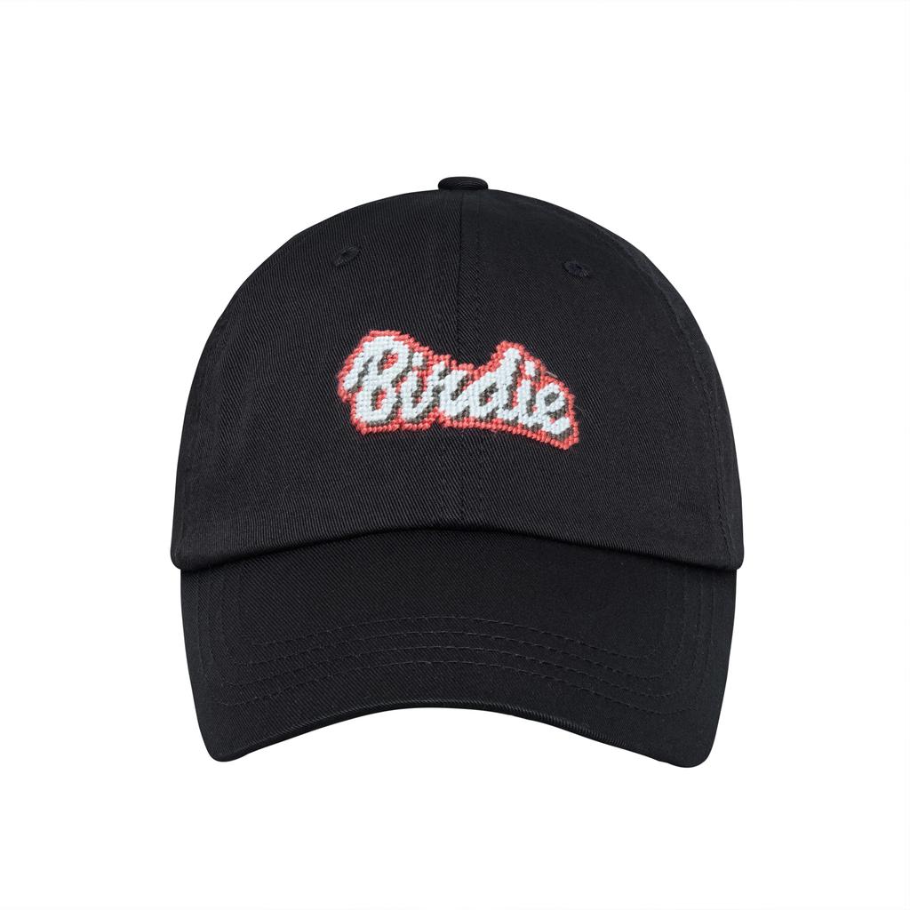 LOLONG Birdie Needlepoint Hat (Black)
