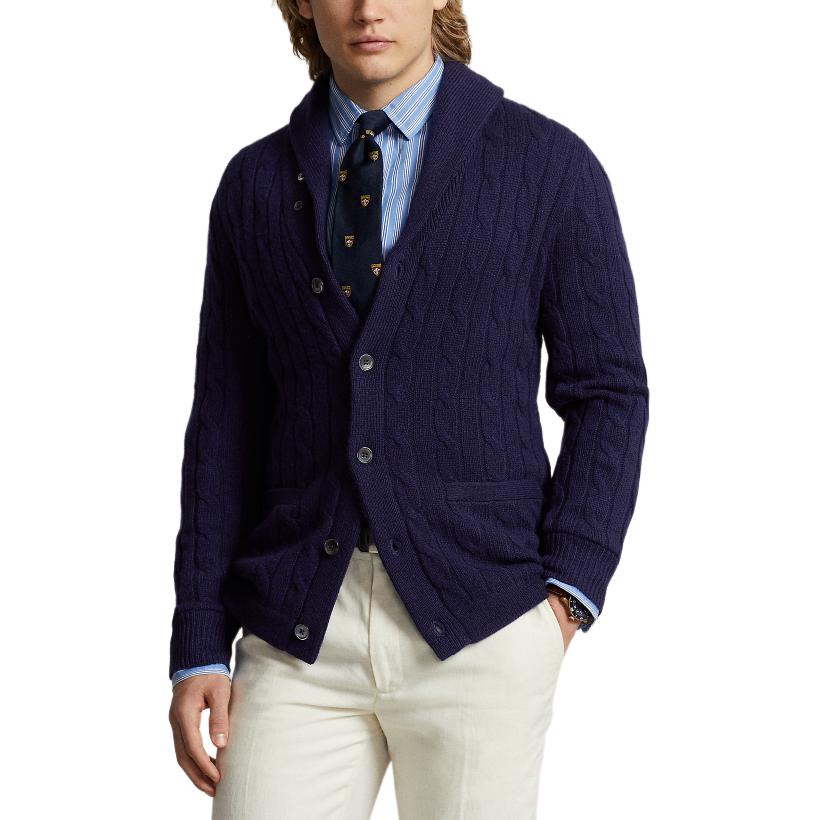 Polo Ralph Lauren SS24 Cashmere Sweater Standard Men's Dark Blue MNPOSWE16821781-400
