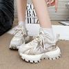 Fashion Ladies Shoes on Sale 2025 Versatile Women's Vulcanize Shoes Mixed Colors Platform Women Sneakers Outdoor Lace Up Casual Shoes