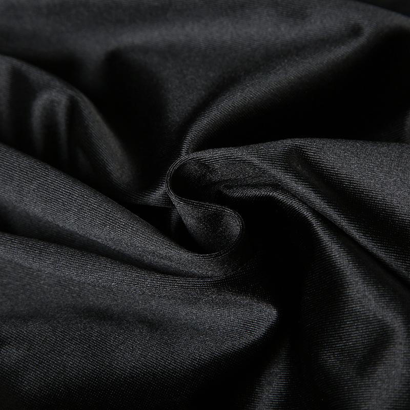 Women's Solid Colour Temperament Slim Lace Splicing V-neck Waist Thin A-line Halter Ballet Skirt