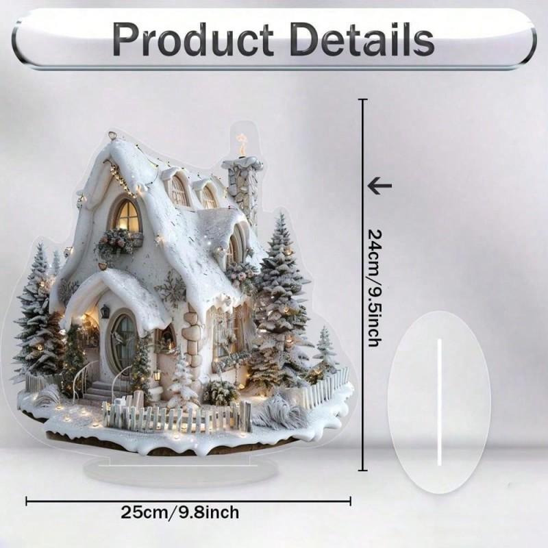 Christmas Snowman Desktop Ornament Window Decoration Festive Gift Holiday Party