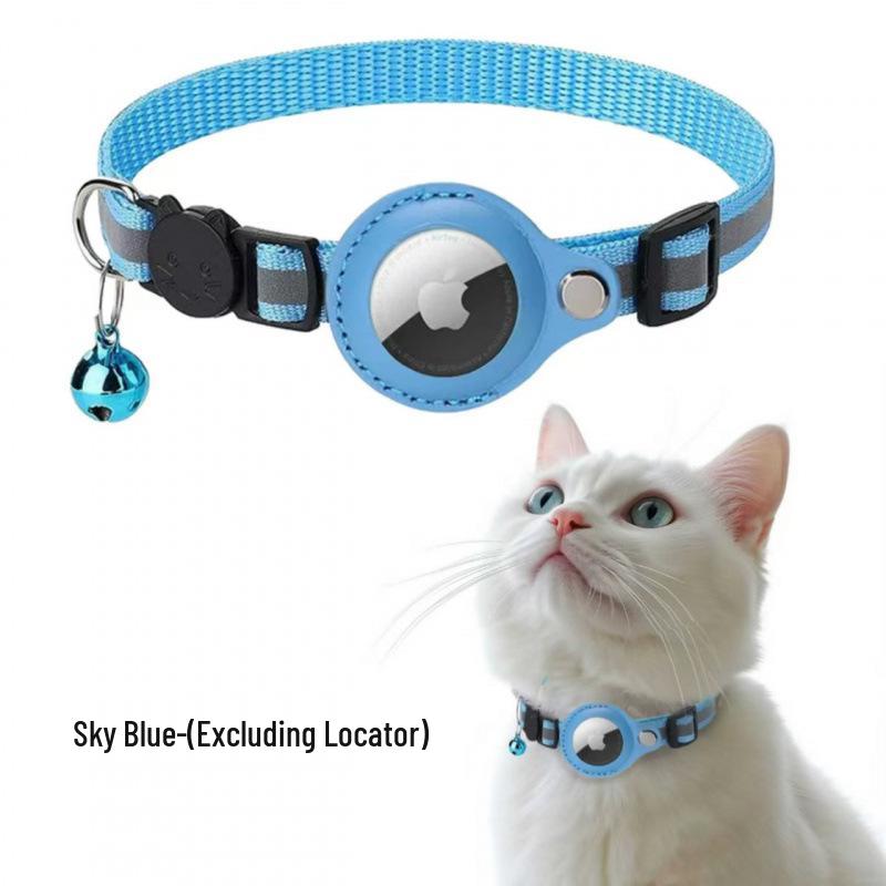 Cross-Border Pet Supplies: Airtag Tracker Collar with Anti-Lost Cat Bell